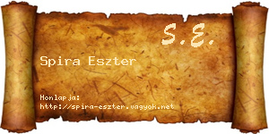 Spira Eszter névjegykártya
